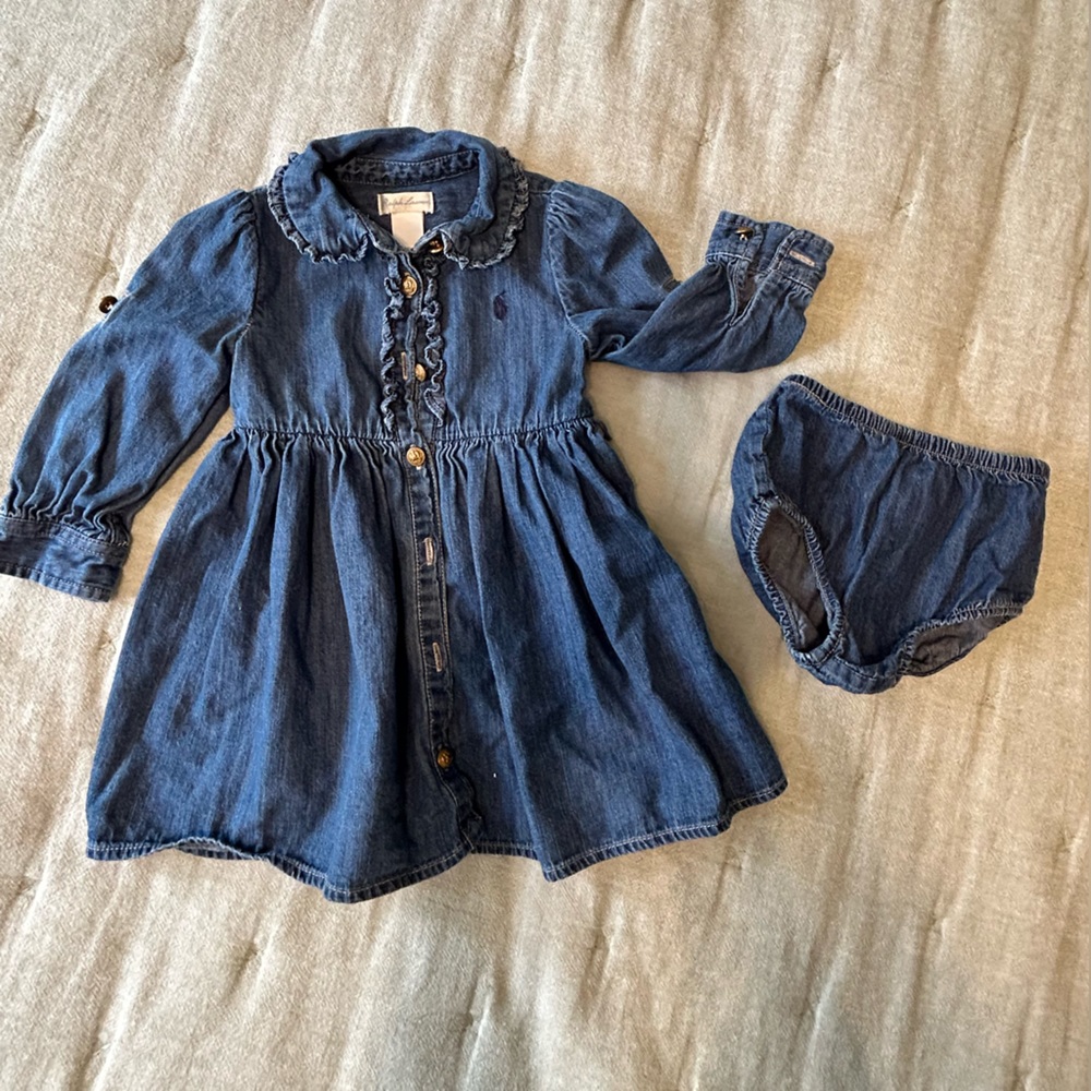 Ralph Lauren | 18 month | Denim dress and fancy pants